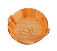 MUCKLILY Solid Wood Foot Bath Bucket for Soaking Feet for Calf Relaxation with Smooth Hand-polished Interior Pedicure Barrel for Home Sauna Use