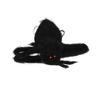 MUCKLILY Spider Backpack for Boy Girl Black Halloween Costume Accessory Bag for School Play Spooky Spider Toy for Halloween Back Decoration