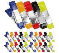 MUCKLILY Spring Clamps Multipurpose Spring Clips Metal 25pcs Heavy Duty Small Easy to Transport Iron and Zinc Clips for Woodworking Projects and Home Use for DIY and Garden Tasks