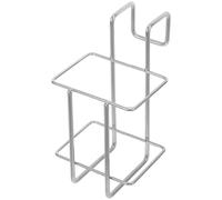 MUCKLILY Stainless Steel Bottle Hanging Rack with Hook Design Wall Mounted | Inner Diameter 8.5x6cm, Silver Finish, Quick Access Storage, for Cups and Toothbrush Cups