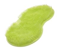 MUCKLILY Suction Back Brush Foot Massage Scrubber with 3D Design Massage Acupoints Relieves Muscle Pains Hanging Hole for Storage Shower Bathroom Foot Cleaner for Friends