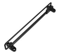 MUCKLILY Telescopic Pull-Out Wardrobe Rail Clothes Hanger Rod 35Cm Solid Black Retractable Closet Extension Rack for Hanging Trousers and Shirts in Home Closets