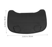 MUCKLILY Thickened Wheelchair Dining Table Board Portable Plastic Tray for Adults Elderly Wheelchair Accessories for Eating Reading Writing and Storage Random Color