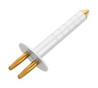 MUCKLILY Titanium Alloy Dual Head Face Massager Pen - 2-Fork Meridian Trigger Point Facial Massage Stick for Skin Care and Facial Acupoint