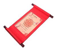 MUCKLILY Traditional Chinese Marriage Contract Writing Scroll Can Be Rolled in Red Cloth with Blank Printing Area for Painting Or Writing for Wedding Ceremony Or Engagement Decoration