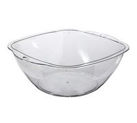 MUCKLILY Transparent Clear Plastic Washing Basin for Face Cleansing Medium Salon and Home Use Wash Basin with Smooth Surface for Skin Management and Practical Daily Washing