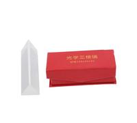 MUCKLILY Triangular Prism Optical Teaching Apparatus Glass Physics Tool for Refracted Light Measurement Classroom Experiments and Scientific Demonstrations