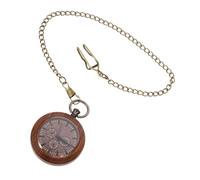MUCKLILY Vintage and Attending A Party Featuring Time Viewing Decorative Hanging Pocket Watch with Glass Material and Chain Included, Retro Style and Decorative for Men for Daily Use