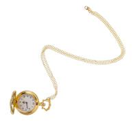 MUCKLILY Vintage Gold Pocket Watch with Chain Retro Large Dial Zodiac Dragon Design Decorative Watch for Elderly Men and Women Suitable for Daily Use