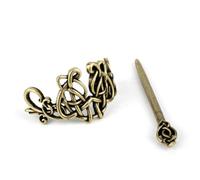 MUCKLILY Vintage Metal Hair Clips Set 2pcs, Bronze Heritage and Viking Hairpins, Creative Hair Accessories for Women and Girls, Braided Hairstyle Decoration