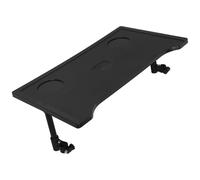 MUCKLILY Wheelchair Tray Table Attachment with Cup Holder, Removable Black Lap Desk for Adults, Universal Wheelchair and Mobility Scooter Table for Dining and Laptop Use