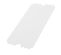 MUCKLILY White Acrylic Sublimation Blanks for Heat Transfer Printing, Sturdy Concert Tickets with Advanced Heat Transfer Technology, for Events and DIY Projects