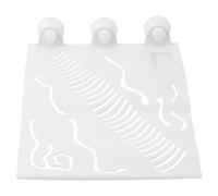 MUCKLILY White Turtle Floating Basking Platform Made of Sturdy Pp Plastic, Feeding Platform and Climbing Island for Reptile Sunbathing and Turtle Crawling, Not Easy to Deform, for Home