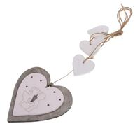 MUCKLILY Wood Hollow Heart Shape Craft Decorations with Rope, Unfinished Wooden Hearts for DIY Wedding Hanging Ornaments, Valentine’s Day Home Décor Accents, Red Centerpiece Craft Pieces