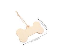 MUCKLILY Wooden Dog Bone Cutouts DIY Craft Tags Unfinished Wooden Bone Shaped Embellishments for Painting and Home Decoration Creative Handicrafts for Adults
