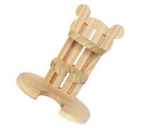 MUCKLILY Wooden Hamster Water Bottle Bracket Wooden Kettle Storage Holder Stable Bottom Comfortable Drinking Position Simple Generous Style Light Weight Pet Water Dispenser Bracket