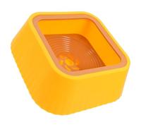 MUCKLILY Yellow 1.3l Floating Pet Water Bowl Abs No Spill Water Bowl for Cats and Small Dogs Simple Stylish Design Keeps Pet's Face Dry Efficient and Tidy Solution for Home Use