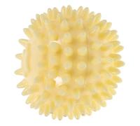 MUCKLILY Yellow Tpr Dog Molar Chewable Ball with Thorns Funny Chewing Puppy Training Ball Prevents Damage to Furniture and Clothes Withstands Bite Force Interactive Dog for Play