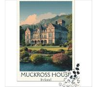 Muckross House Poster jigsaw for adults1000 pieces | a relaxed activity for couples on a first date to enjoy together while getting to know each other to enjoy at home38x52cm