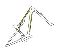 Mucky Nutz Frame Skinz - Clear / White Gloss
