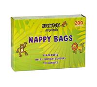 Muckypups Disposable Nappy Bags (200 x Nappy Bags) - Fragranced & Tie Handles