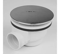 MUCOL 90 Degree Low Profile 1.5" Shower Drain Trap, 1.5" Side Outlet Drain Assembly for 1.5" Replacement Shower Base Drain, PVC Side Outlet Drain