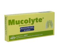 Mucolyte 8mg Tablets 20's | Reduces Thickness of Sputum | Beneficial for Disorders of the Respiratory Tract | Easier To Breathe | Breathing Medicine
