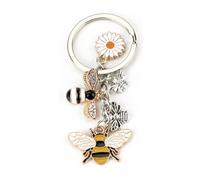 MUCOOS Bee Flower Keychain, Cute Keychain,Teacher Gift, Friend Gift,Birthday Gift for Women,Ideal Thank You Teacher Gift,Personalised Keyring,Thank You Gifts for Women,Inspirational Gifts for Women