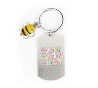 MUCOOS Bee Keychain, New Home Keychain, Personalized Keychain, Bee Keychain Accessories, Novelty Keychain, Friendship Gift for Women, Keychain, Congratulation Gift, Keychain Ring