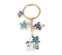 MUCOOS Colorful House and Flower Keychain,Heartwarming Gift for Her, Ideal Birthday and Thank You Gifts,Keyring for Celebrating Beginnings,New Home Keyring,New Beginnings Gifts,Gift for Boyfriend