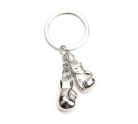 MUCOOS Creative Stainless Steel Boxing Gloves Keyring, A Little Surprise for Birthday,Gift for Sports Lovers, Gift for Men and Women