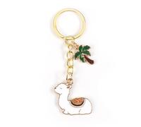 MUCOOS Cute Alpaca Keychain, Cartoon Coconut Tree Keychain Accessories, Personalized Keychain, Encouragement Gift for Children,Friendship Gifts for Women,Friend Keyring,Student Gifts