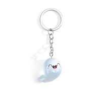 MUCOOS Cute Glow-in-the-Dark Keychain with a Halloween Ghost Design, Lucky Charm & Gift for Women, Girlfriend, Ladies & Girls for Birthdays