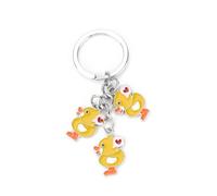 MUCOOS Cute Keychains, Yellow Duck Keychains, Personalized Keychains, Keychains for Women, Interesting Keychains, Novel Keychains, Gifts for Girlfriends,Friendship Gifts,Thank You Keyring