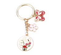 MUCOOS Cute Pink Butterfly Keychain, Elegant Women's Accessory, Personalized Gift for Her or Girlfriend