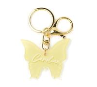 MUCOOS Cute Yellow Butterfly Key Ring, Dream Keychain, Personalized Keyring, Exquisite Bag Decoration, Female Keychain, Gift for Female Friends, Thank You Keychain, Novelty Keychain