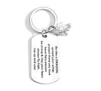 MUCOOS Dragon-Shaped Keychain, Lucky Charm for the Start of School, Small Gift for Women, Cute Flying Dragon Pendant, Encouragement Gift for Friends