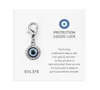 MUCOOS Evil Eye Keychain Symbolizing Protection, With Card, Elegant and Stylish, Good Luck Keyring, Gift for Friends and Family, Lucky Charm, Good Luck Gift