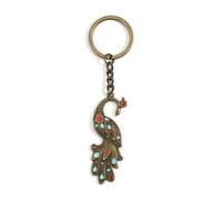 MUCOOS Exquisite Peacock Keychain, A Small Gift Gift for Women, Exquisite Red and Blue Embellishments, A Gift for Animal Lovers, Cute and Stylish