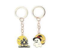 MUCOOS Ghost Keyring, Cute Keychain 2-Pack, Halloween Keychain Castle and Ghost Keychain Accessories, Personalized Keychain, A Pair of Keychains,Unique Gifts for Women,Thoughtful Gifts for Friends