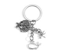 MUCOOS Hollow Whale Keychain, Gift for Friends and Family, Birthday Gift for Colleagues, Octopus Shell Pendant