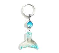 MUCOOS Keychain, Mermaid Tail Keychains, Colorful Fish Scale Pendant,Key Ring Elegant Keychain, Gift for Friends, Keyring Gift for Mom (Multicolor2)