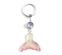 MUCOOS Keychain, Mermaid Tail Keychains, Colorful Fish Scale Pendant,Key Ring Elegant Keychain, Gift for Friends, Keyring Gift for Mom (Multicolor3)