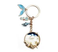 MUCOOS Keychain with Sea Shell,Key Ring Pendant with Sea Theme, Gift for Marine Life Lovers, Friendship Keychain for Friends, Key Chains Gift for Girlfriend, Cute and Beautiful (Multicolor2)