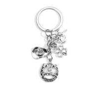 MUCOOS Keychains Representing Luck, Cactus, Cowboy Boots, Four-Leaf Clover Pendants, Western Cowboy Keyrings, Lucky Charms