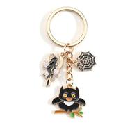 MUCOOS Owl Keyring, Celebrating Halloween, Cute Cartoon Design, Halloween Keychain for Family and Friends