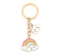 MUCOOS Personalised Keyring,Rainbow Keychain, Cloud Keychain,Friend Gifts,Inspirational Gifts for Women,Cute Keychain,Keyrings for Women,Couple Gifts,Key Chains for Wome