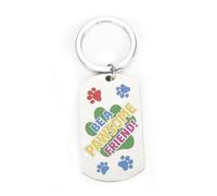 MUCOOS Personalized Keychains, Pet Theme Keychains, Pet Memorial Keychains, Dog Paw Patterns, Cute Keychains, Keychain Gifts for Pet Lovers,Funny Keyring,Key Ring Personalized,Bag Charms