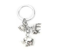 MUCOOS Personalized Three Elephant Keychain,Stylish Unique Keyring for Women-Teacher or Friend Gift,Cute Keyring,Friend Keyring,Key Rings Women,Funny Keyring,Key Ring Personalized