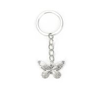 MUCOOS Silver Butterfly Keyring, Personalized Keychain, Cute Keychain, Exquisite Bag Decoration,Friendship Gifts for Women,Personalised Teacher Gifts,Thank You Gifts for Women